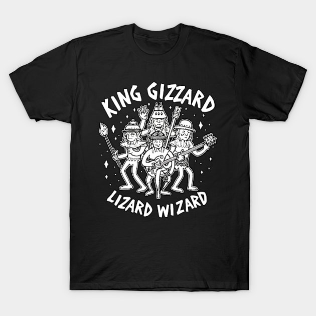 Psychedelic God King Gizzard & Lizard Wizard T-Shirt by Aldrvnd